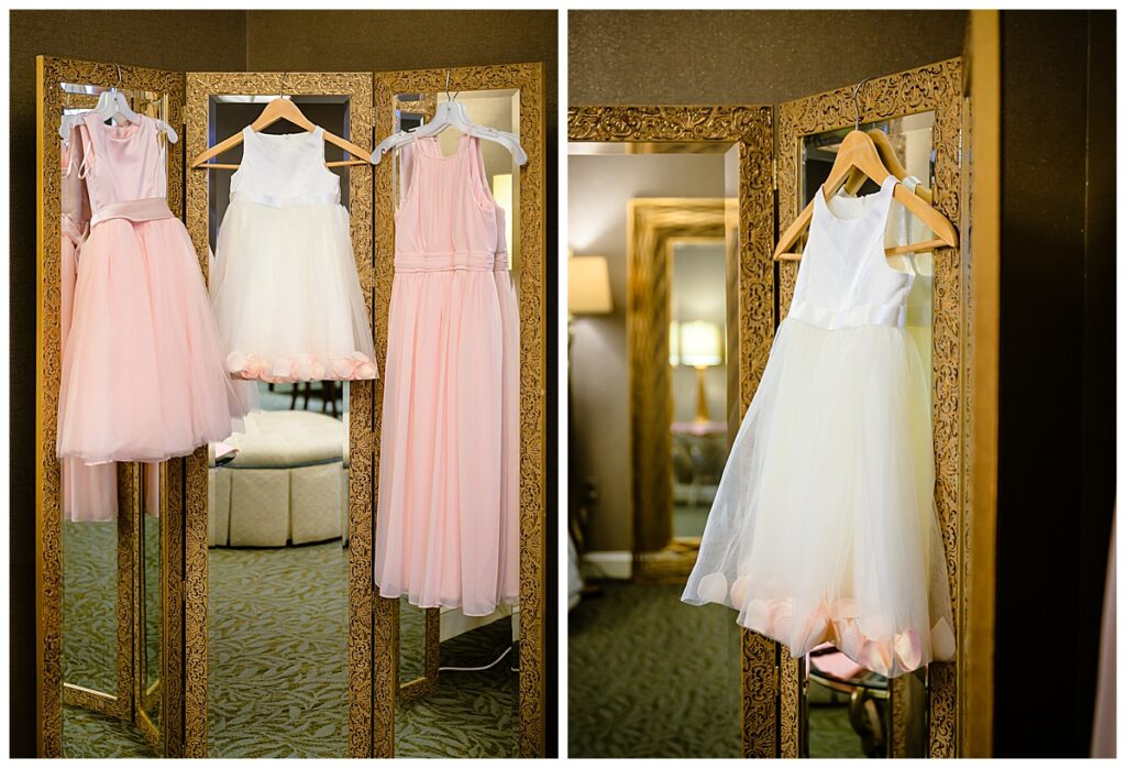 flower girl dresses at Charter Oak Country Club