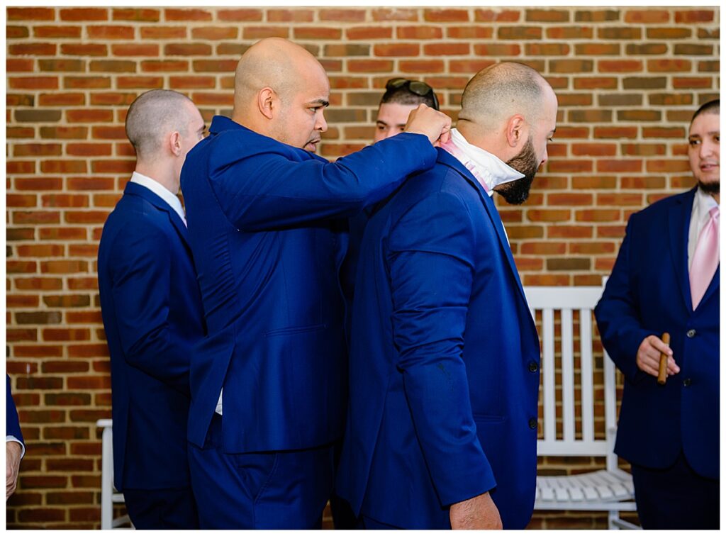 groomsmen at Charter Oak Country Club