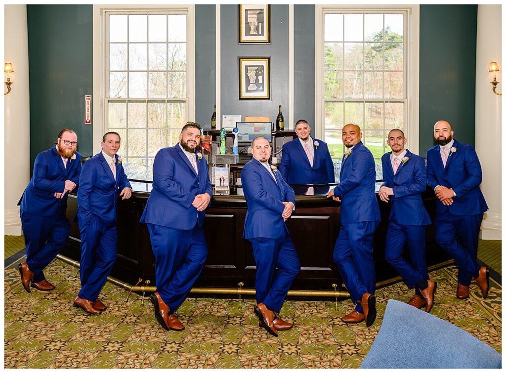 groomsmen at Charter Oak Country Club