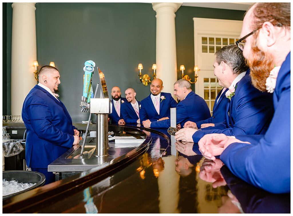 groomsmen at Charter Oak Country Club