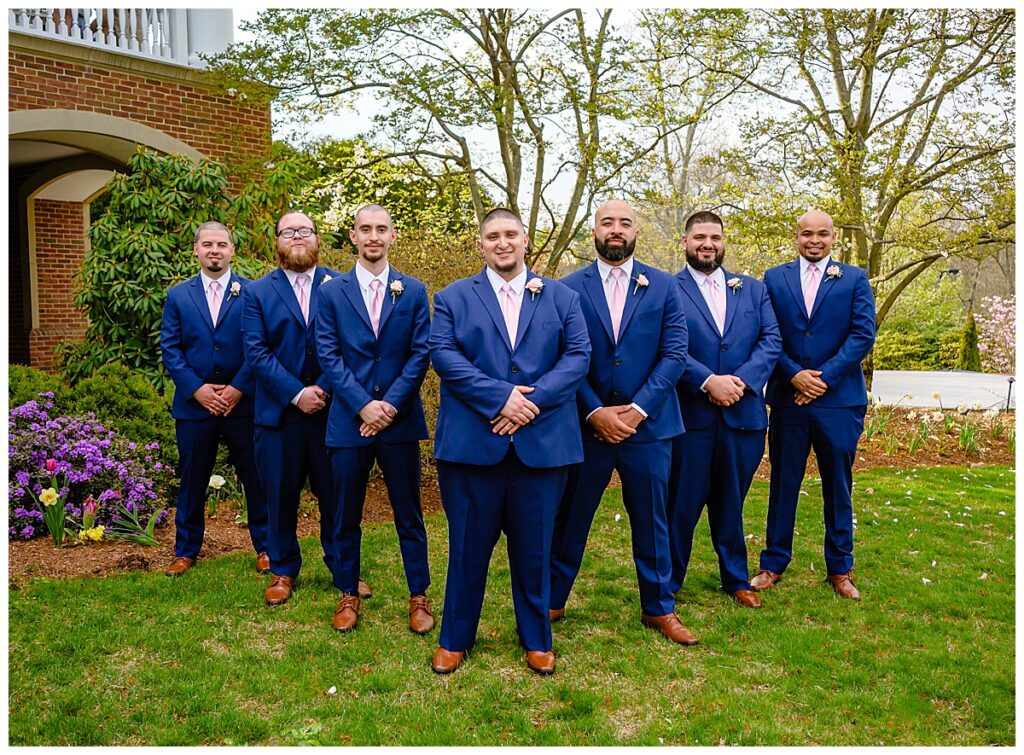 groomsmen photo at Charter Oak Country Club