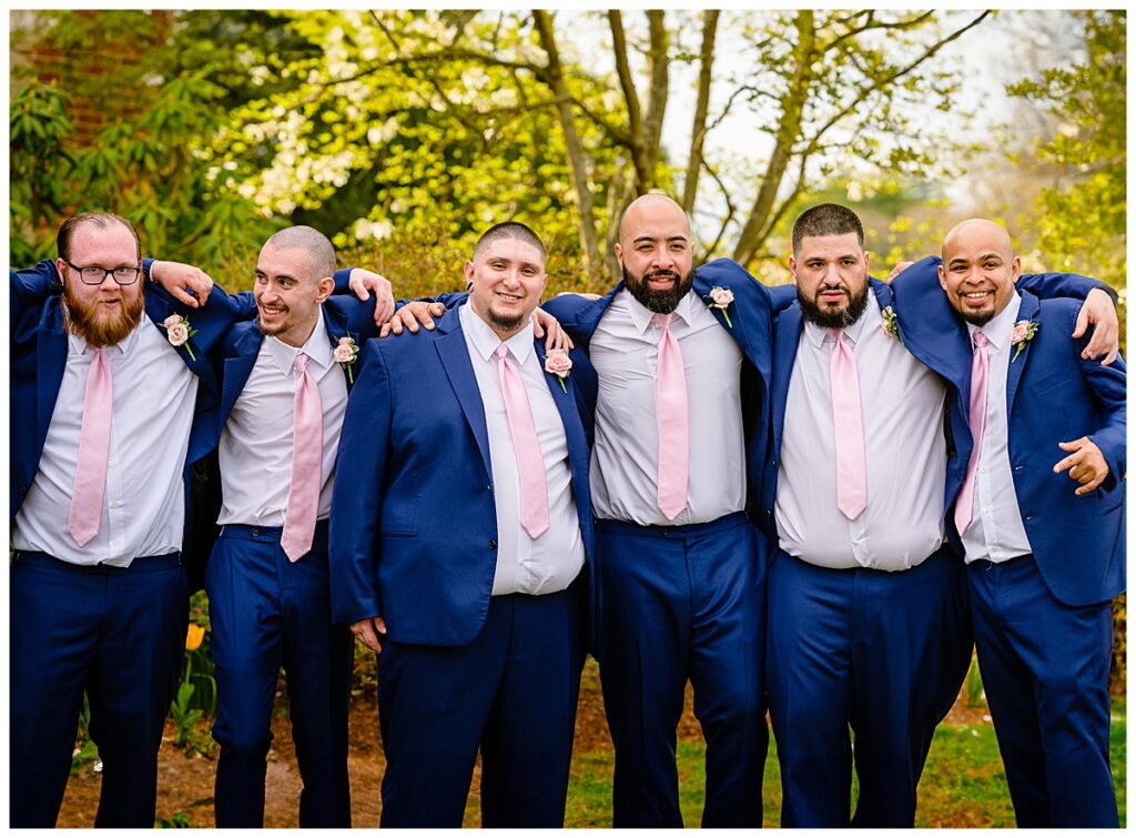 groomsmen photo at Charter Oak Country Club