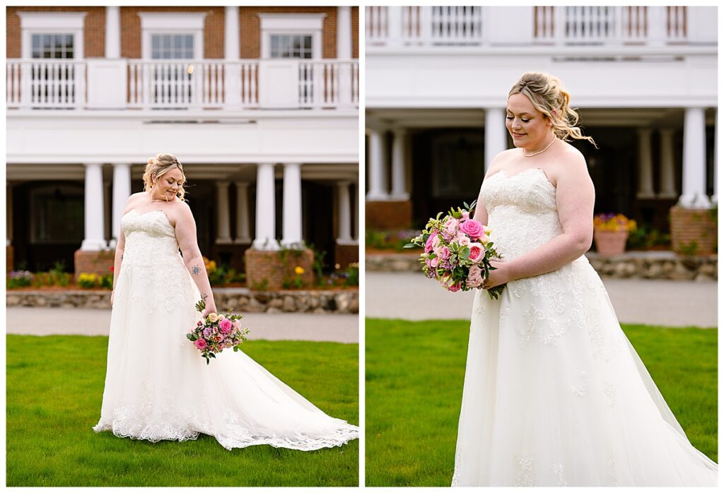 bridal portraits at Charter Oak Country Club