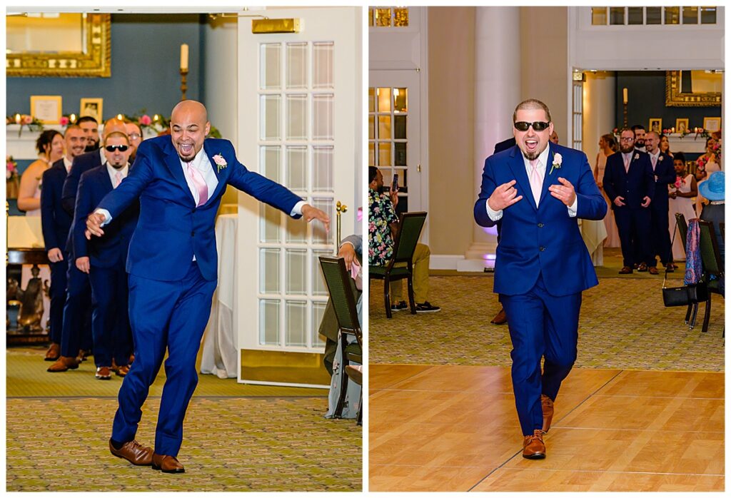 photos of groomsmen dancing