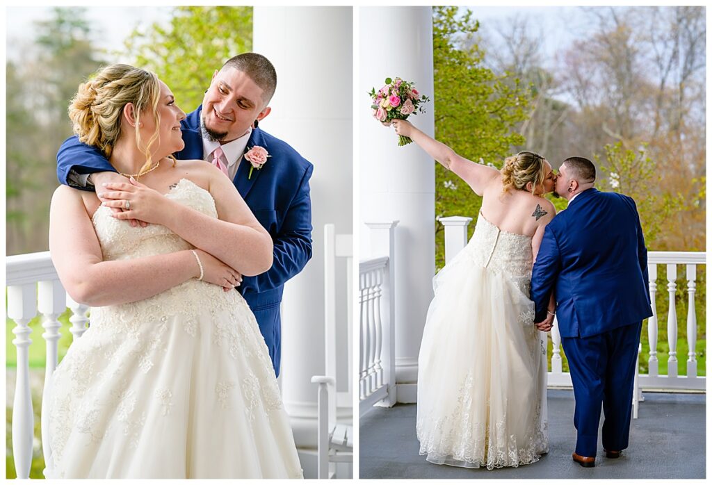 bride and groom portraits at Charter Oak Country Club