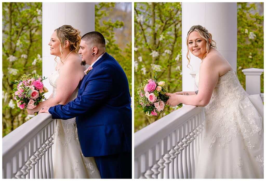 bride and groom portraits at Charter Oak Country Club