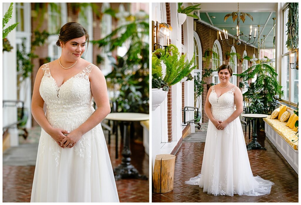 Bride and Groom photos at Hotel Northampton atrium