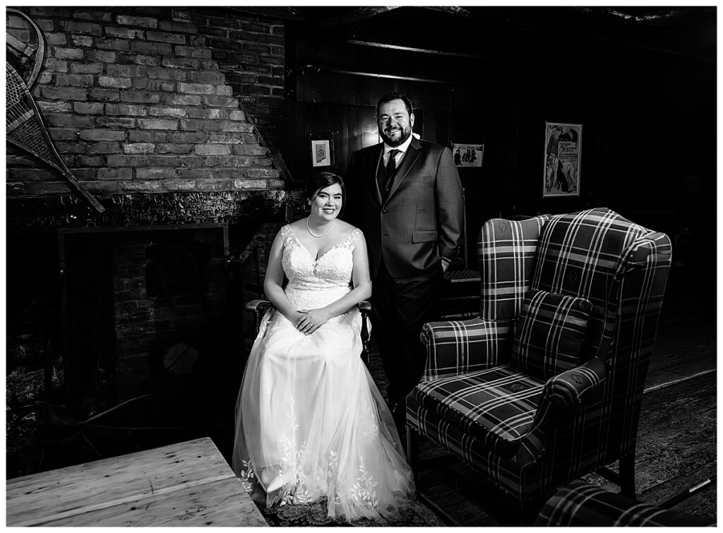 bride and groom photos at Hotel Northampton Wiggins Tavern