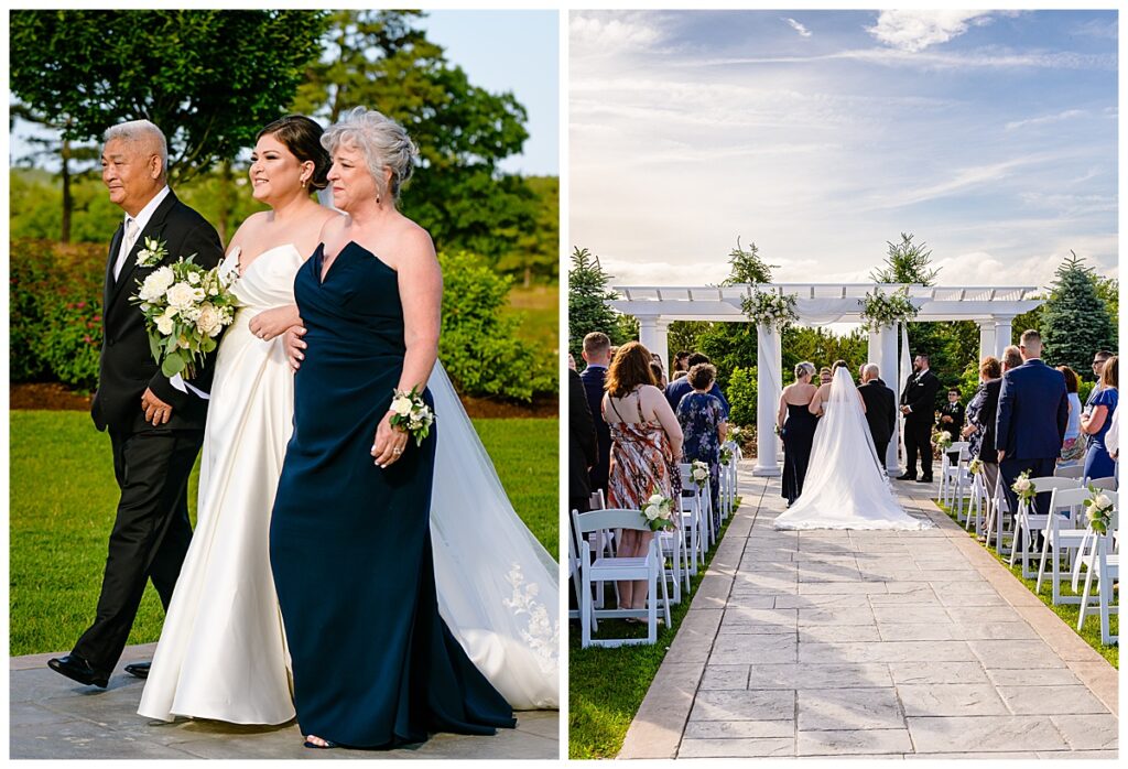 ceremony at Waverly Oaks Country Club