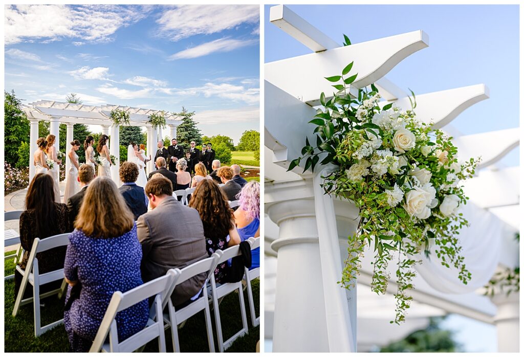 ceremony at Waverly Oaks Country Club