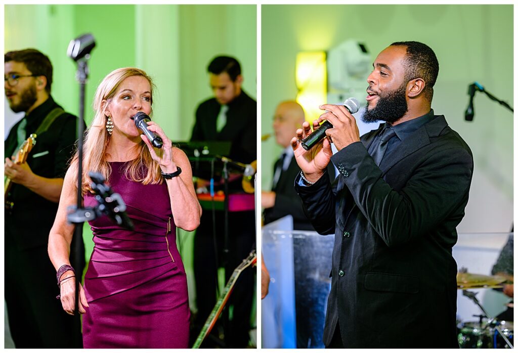 band playing at a Waverly Oaks Country Club wedding