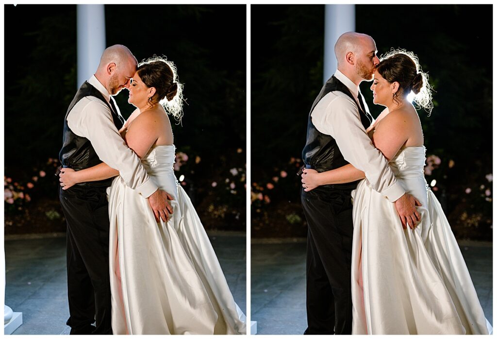 nighttime portraits at a Waverly Oaks Country Club wedding