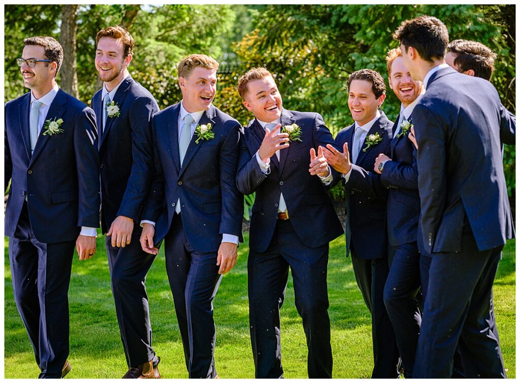 groomsmen at Atkinson country club