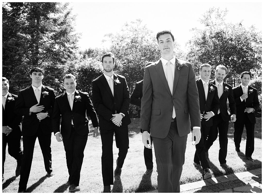 groomsmen at Atkinson country club