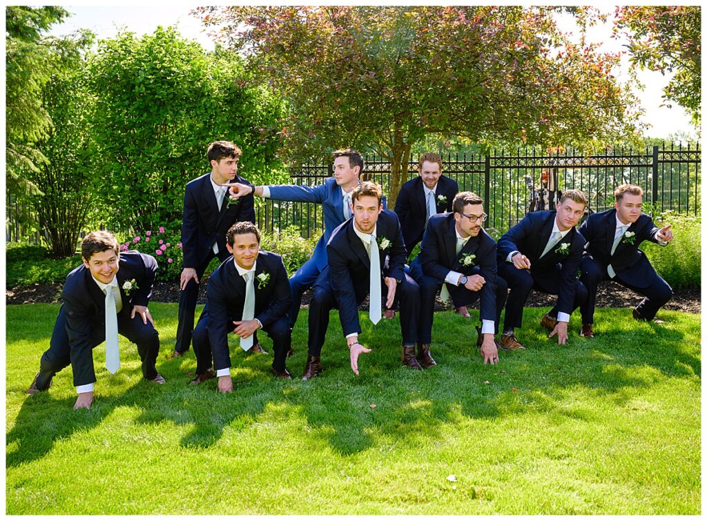 groomsmen at Atkinson country club