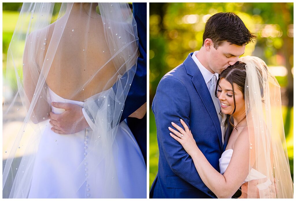 bride and groom portraits at Atkinson country club