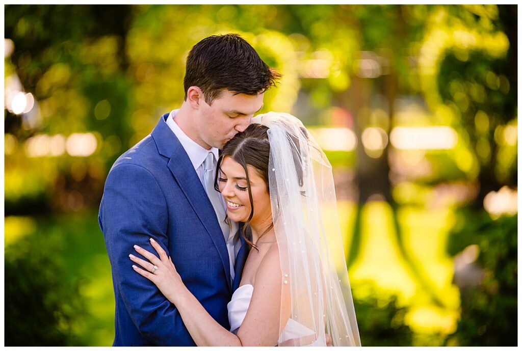 bride and groom portraits at Atkinson country club