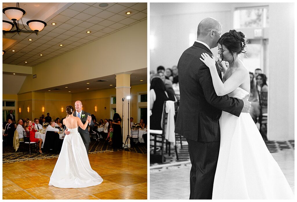 father daughter dance with dad at Atkinson Country Club