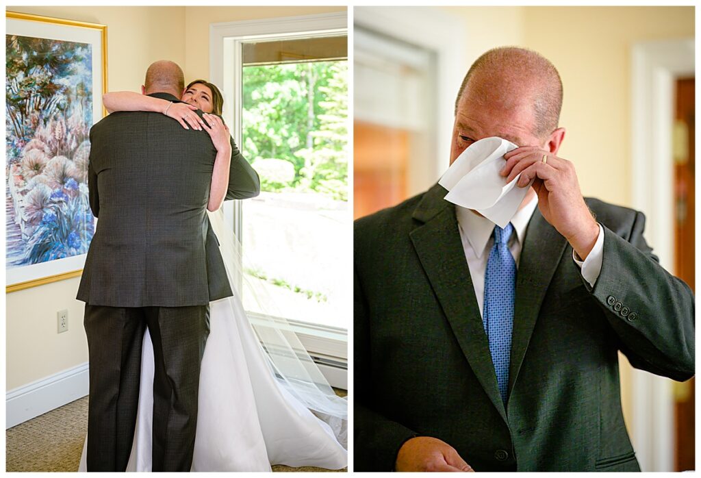 father daughter first look at Atkinson country club