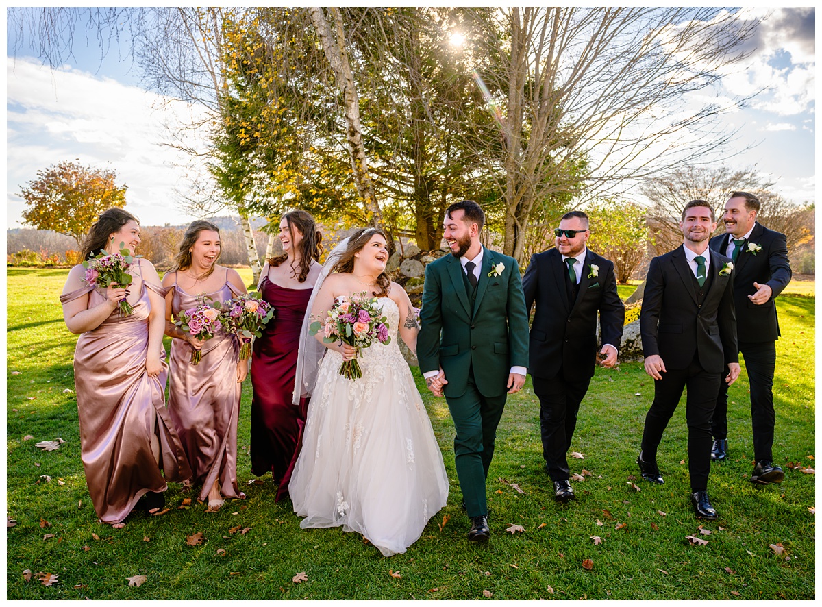 Bridal Party portraits at Dell-Lea Wedding