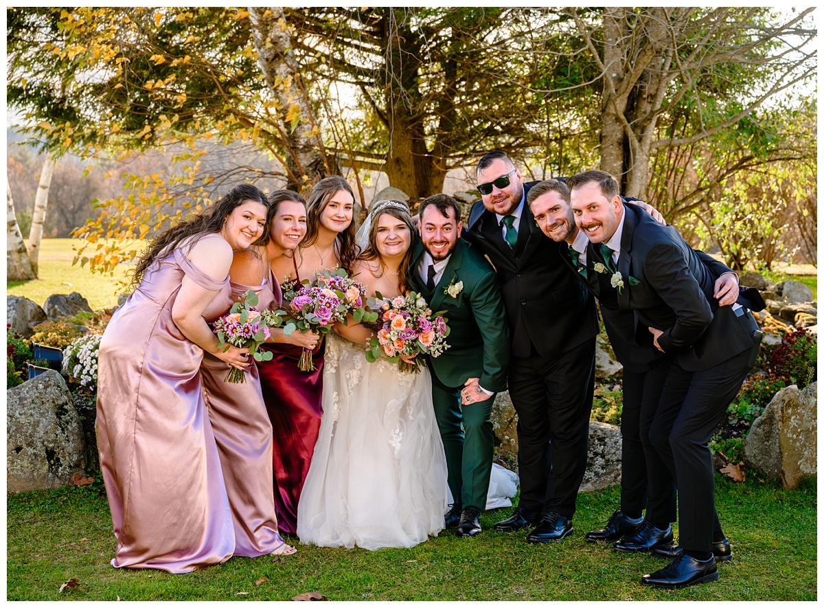 Bridal Party portraits at Dell-Lea Wedding