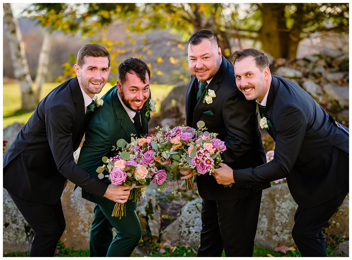 Bridal Party portraits at Dell-Lea Wedding