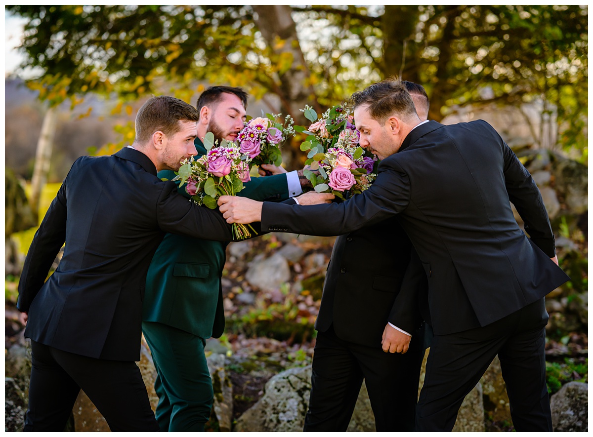 Bridal Party portraits at Dell-Lea Wedding