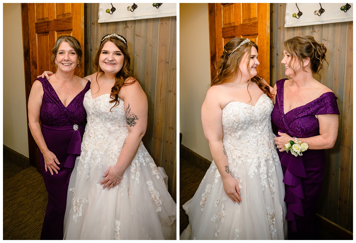 Bride getting ready at Dell-Lea Weddings & Events