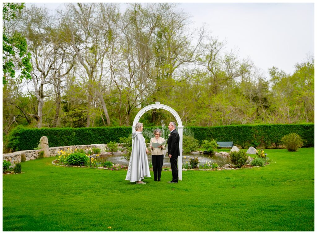 Intimate elopement at Sagamore Inn on cape cod