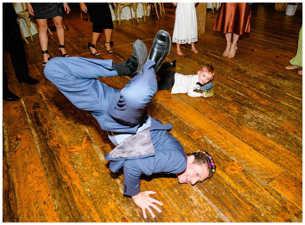 guests break dancing