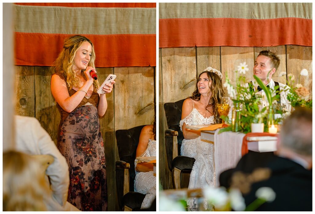 maid of honor speech at barn on the pemi wedding